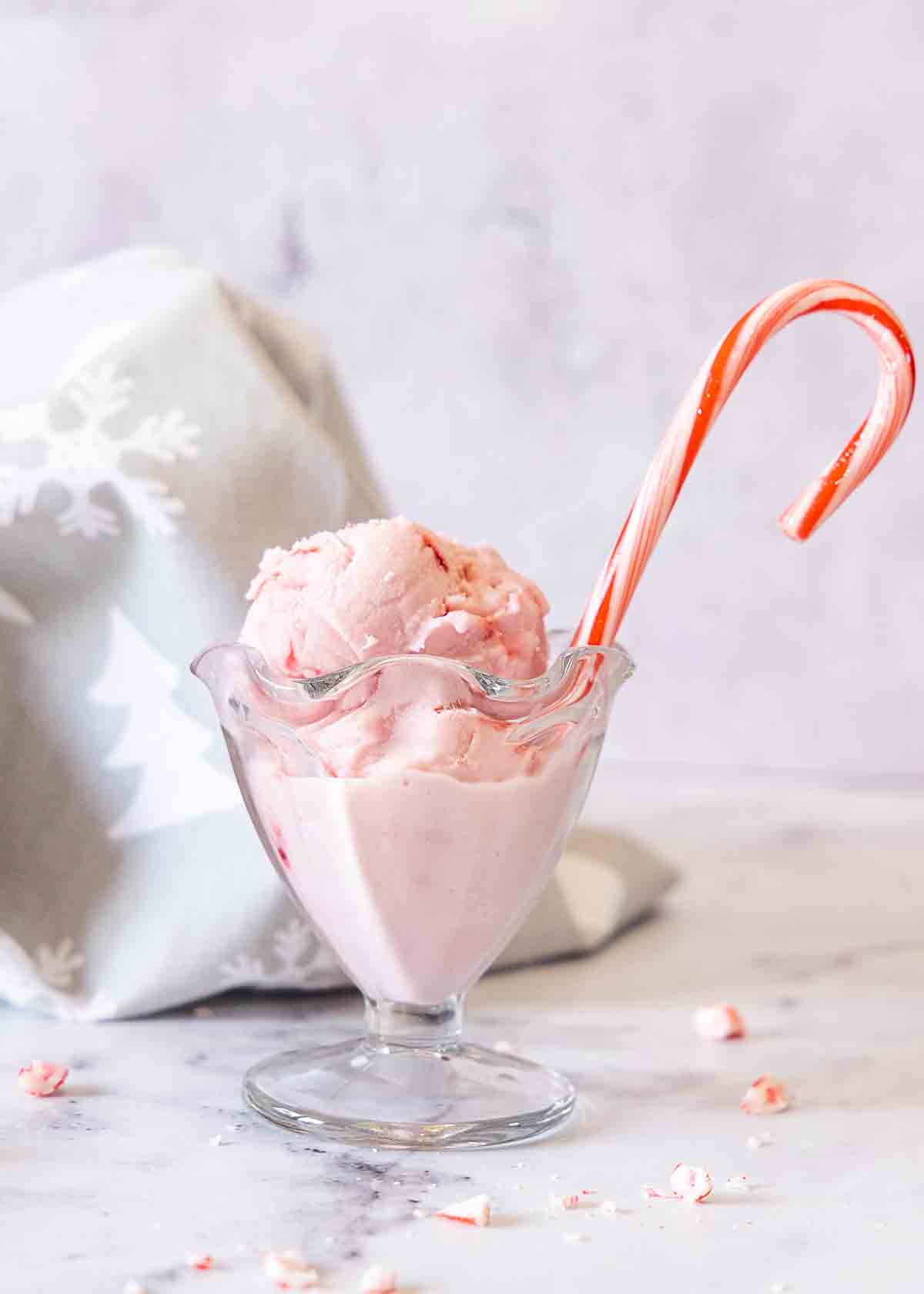 homemade peppermint ice cream