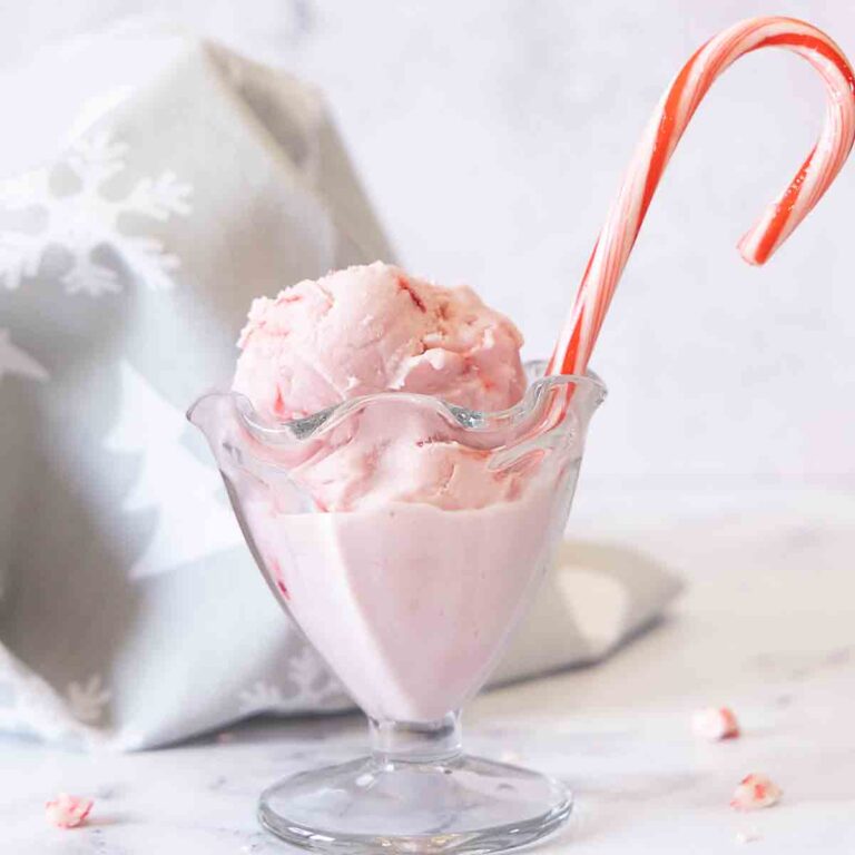 homemade peppermint ice cream