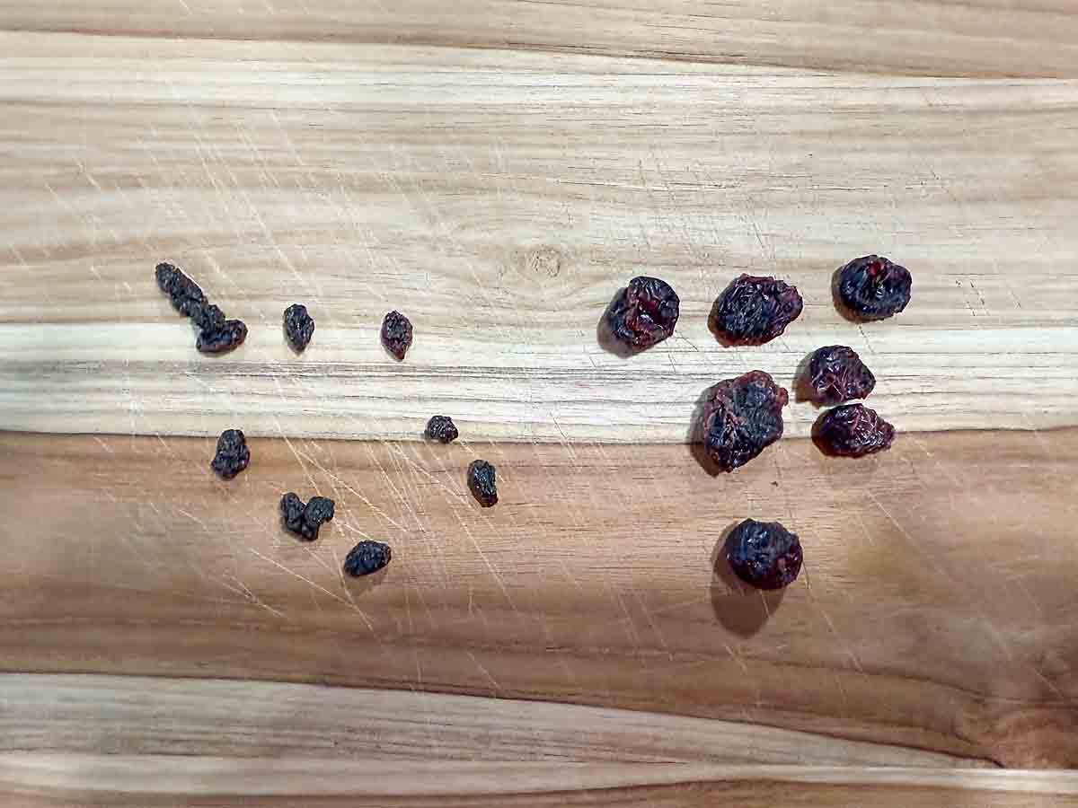 currants and cranberries