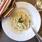 Linguine with clam sauce