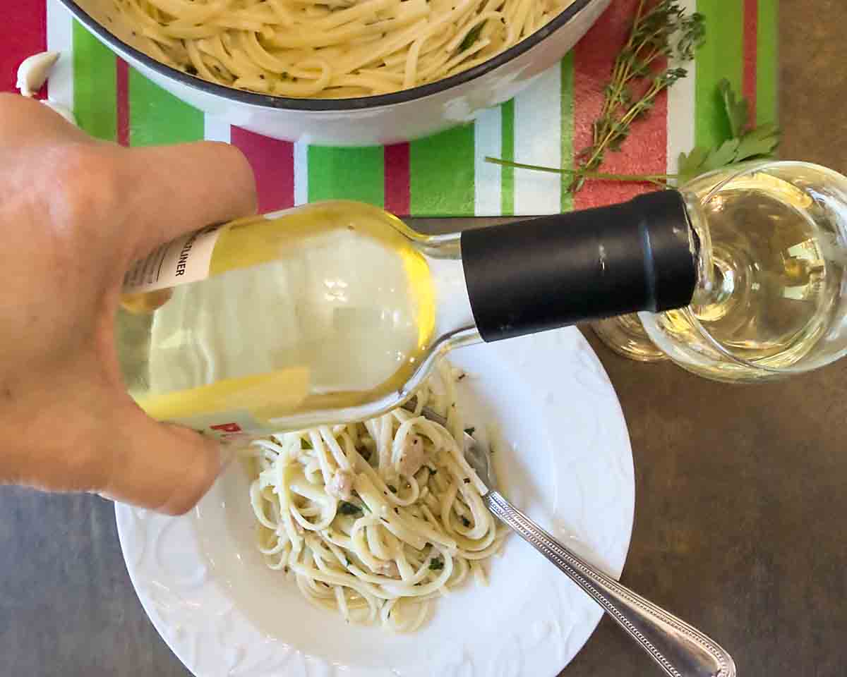 pouring wine 