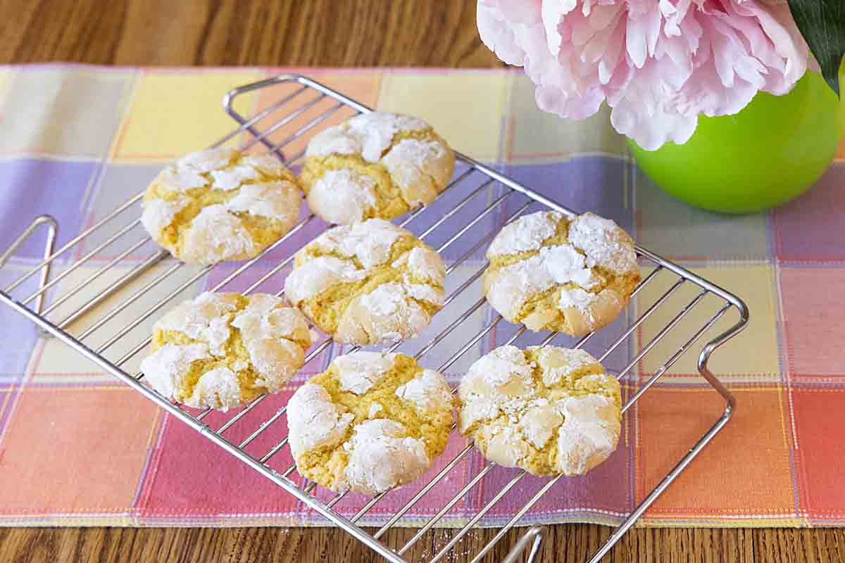 Lemon Crinkle Cookies