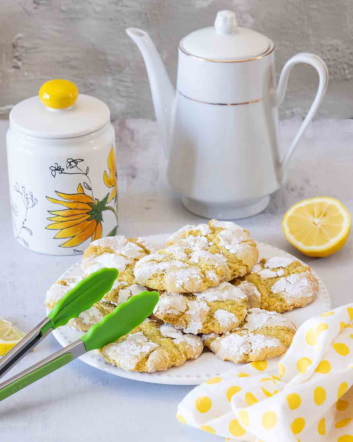 Lemon Crinkle Cookies