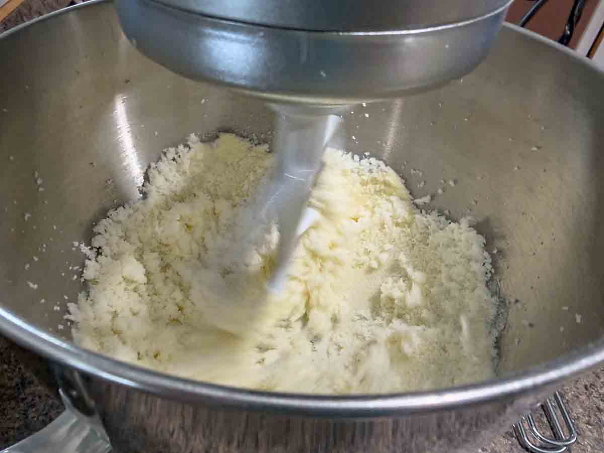 cream butter and sugar