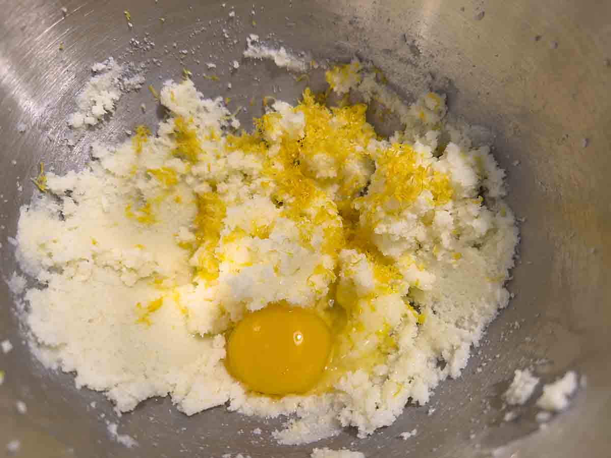 add egg and lemon