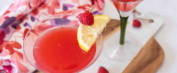 Raspberry Lemon Drop Martini