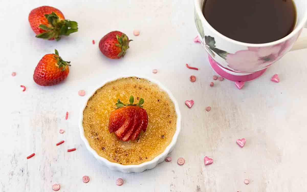 strawberry creme brulee
