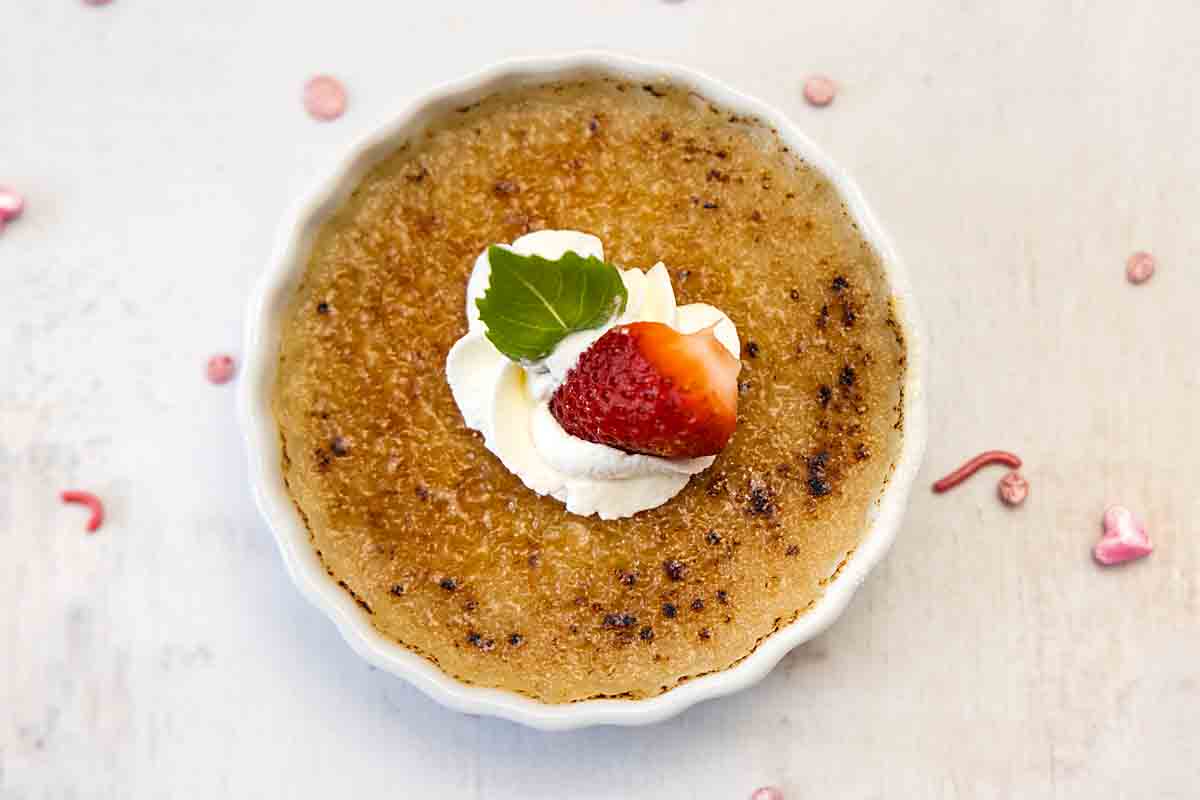 strawberry creme brulee