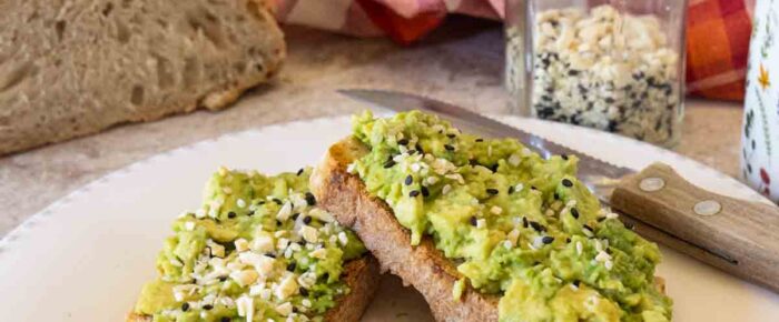 Avocado Toast with Everything Bagel Seasoning