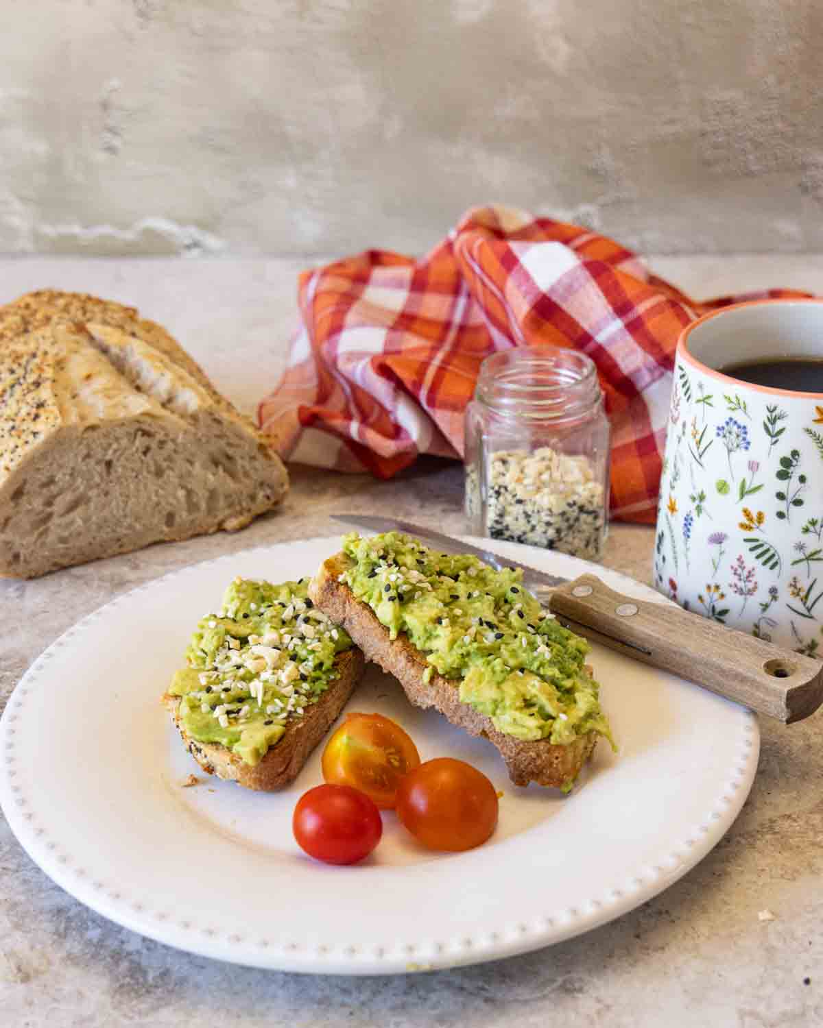 Avocado Toast with Everything Bagel Seasoning
