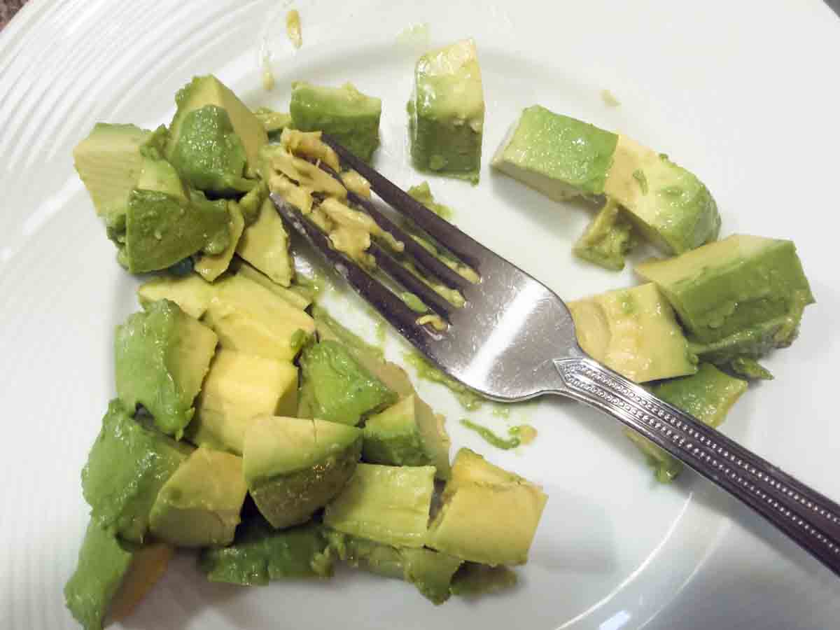 mash avocado