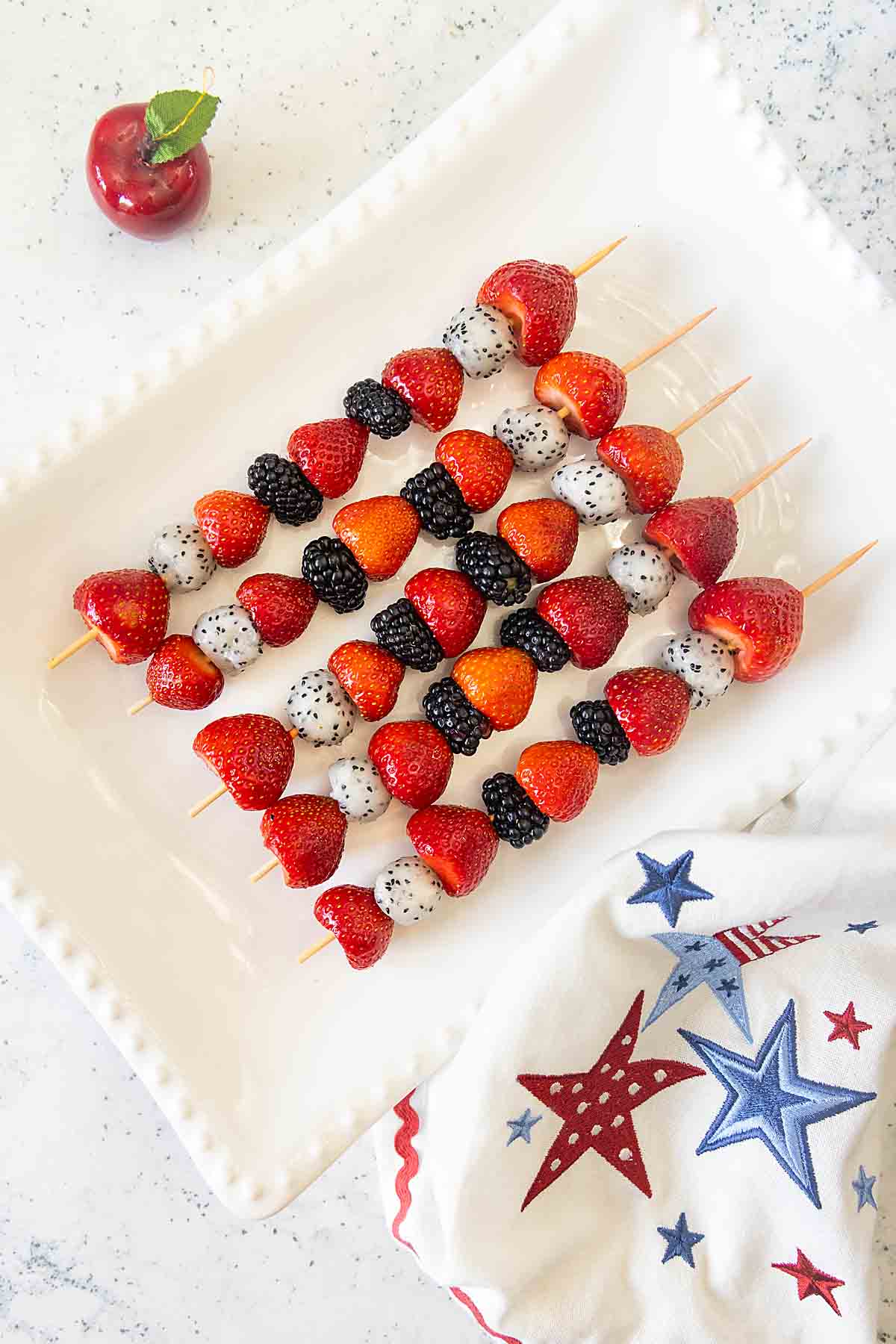 4th of July Fruit Kabobs