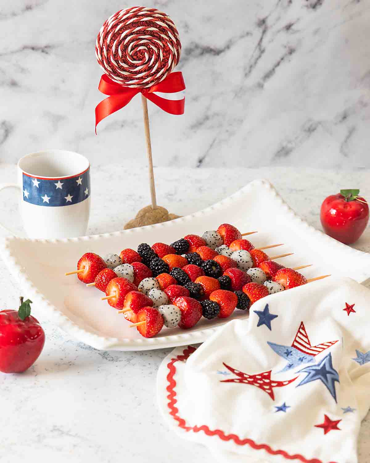 4th of July Fruit Kabobs