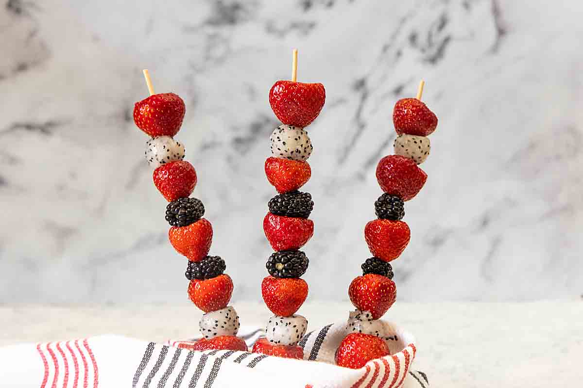 4th of July Fruit Kabobs