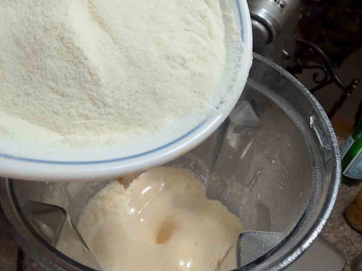 Add dry ingredients to blender