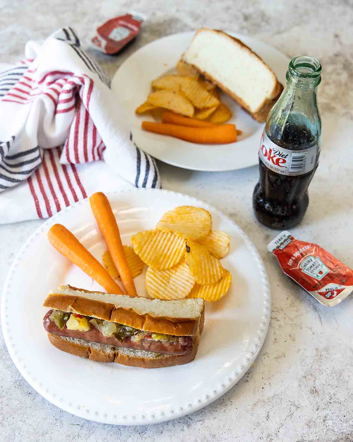 dill pickle relish on hot dogs