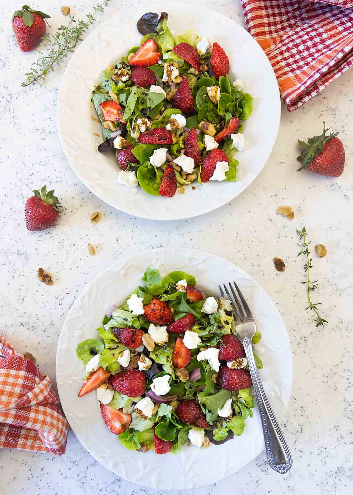 Strawberry Goat Cheese Salads