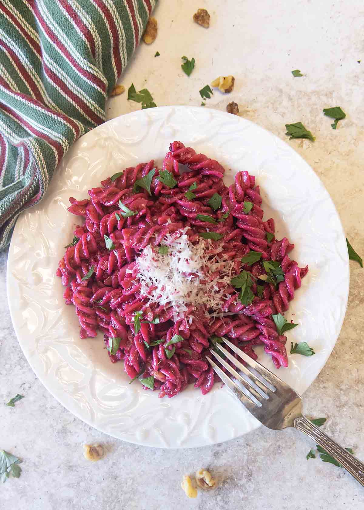 beet pesto pasta