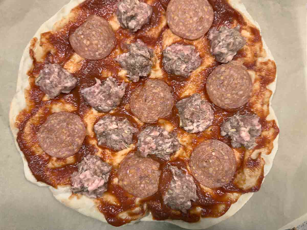 Top pizza