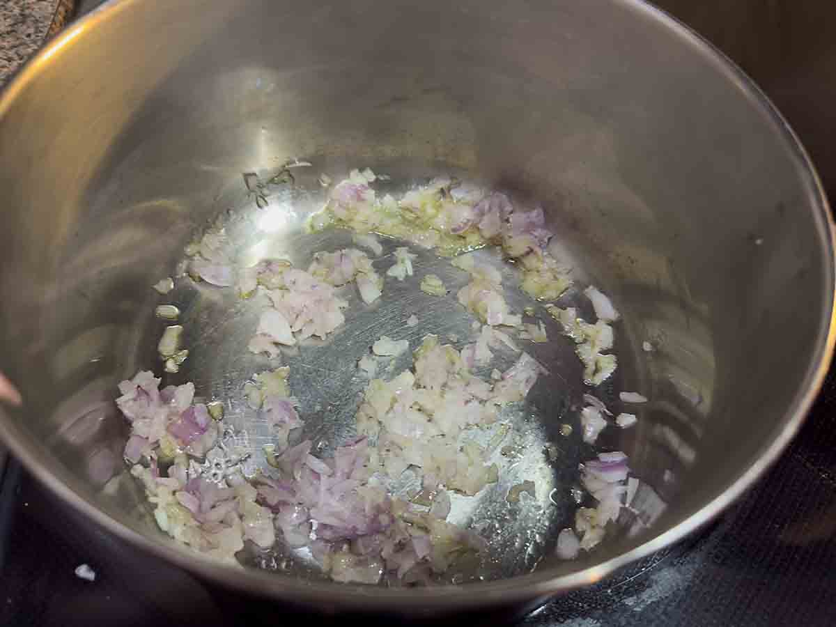 sautee shallots